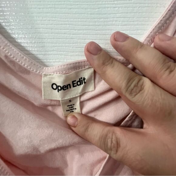 NWT Open Edit Off the Shoulder Ruched Top size small - Picture 6 of 7